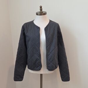Women's H&M Quilted Gray Jacket